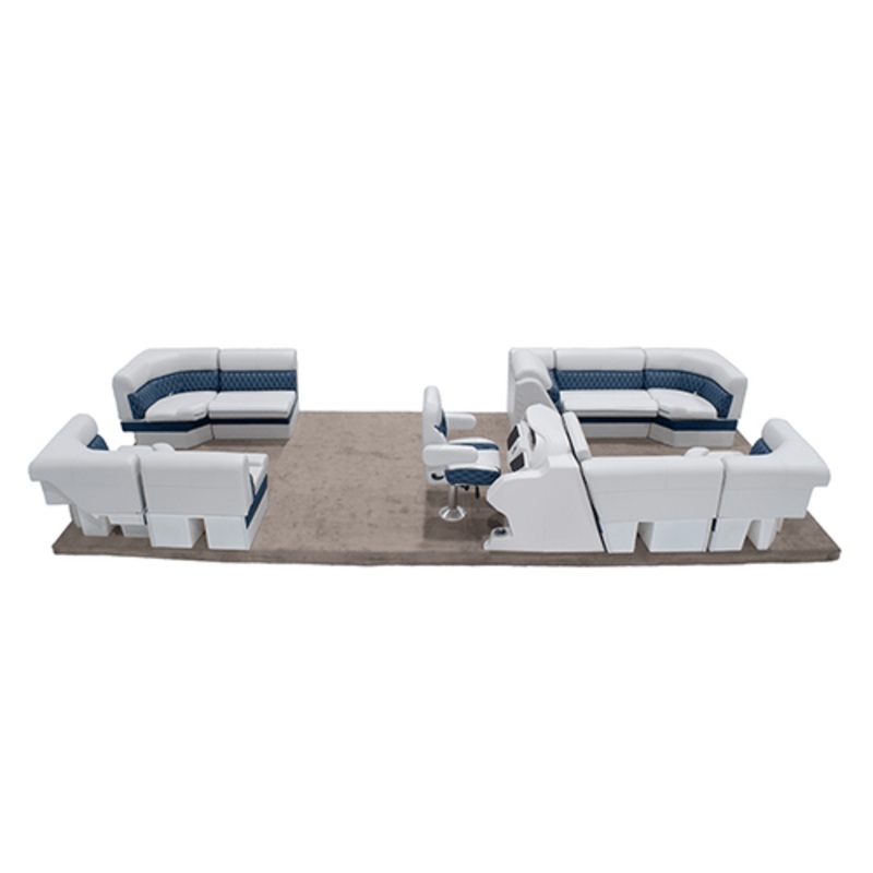Lippert Sunset Collection Front & Rear Lean Back Lounge Pontoon Furniture Set
