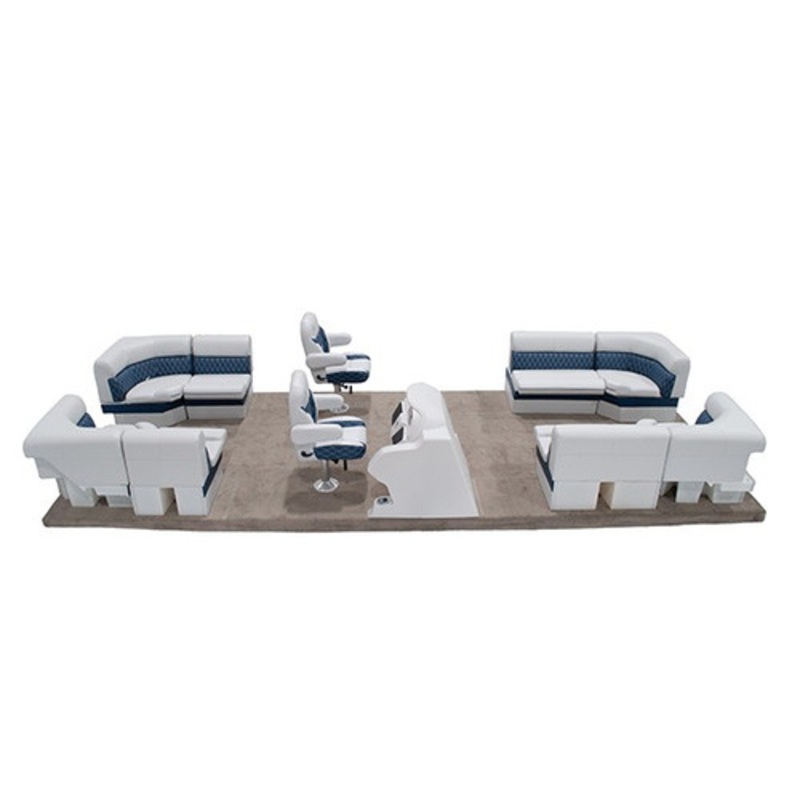 Lippert Sunset Double Bucket Front & Rear Lounge Pontoon Furniture Set