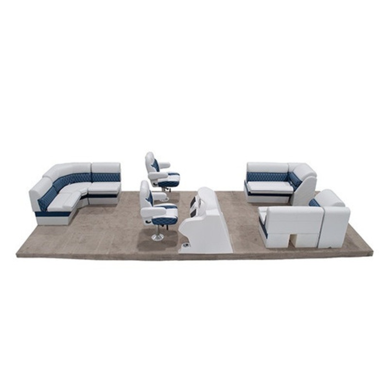 Lippert Sunset Dual Bucket Rear L & Front Lounge Pontoon Furniture Set