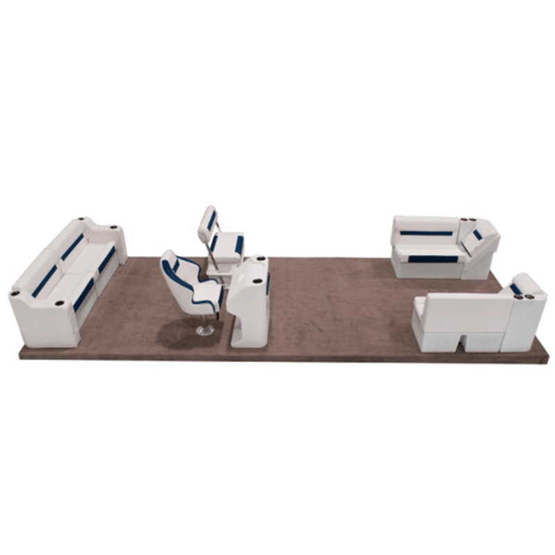 Wise DLX 18′-22′ Swingback Full Pontoon Furniture Set