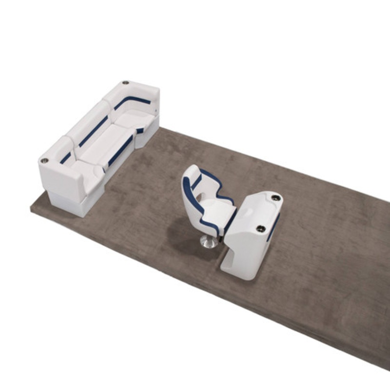 Wise DLX Rear Bench & Console Pontoon Furniture Set