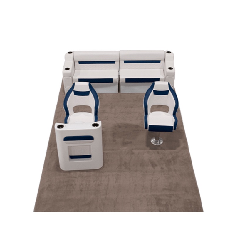 Wise DLX Rear Couch & Dual Bucket Seat Pontoon Furniture Set