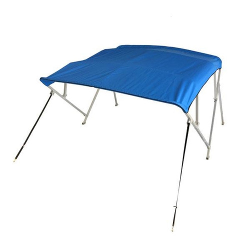 Gen3 Marine 4 Bow Pontoon Bimini Top 56 H x 8 L 97-103 W Breathable UV-Mildew Resistant Fabric, Free Rear Support Poles