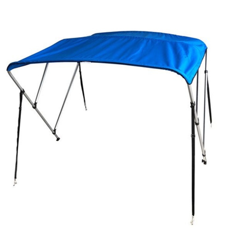 Gen3 Marine Bimini Top 54 H x 6 L 61-66 W Breathable UV-Mildew Resistant Fabric, Free Rear Support Poles