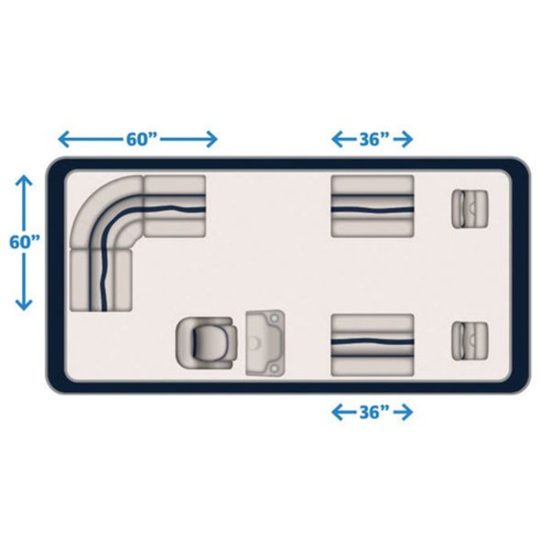 Wise Premier Pontoon 20-22’+ Fishing Pontoon Furniture Set