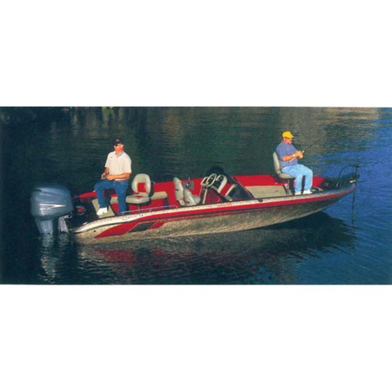 Tournament Rounded Transom Bass Boat Cover 14’5 to 15’6 Length 80 Beam