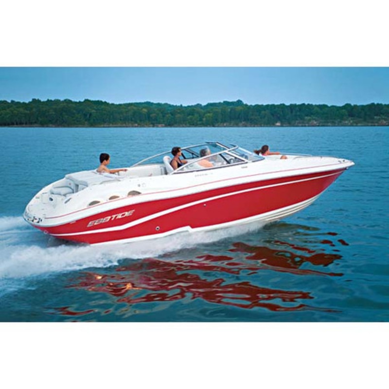 V-Hull Bow Rider Boat Cover I/O Ext Platform 19’5” to 20’4” Length 102 Beam