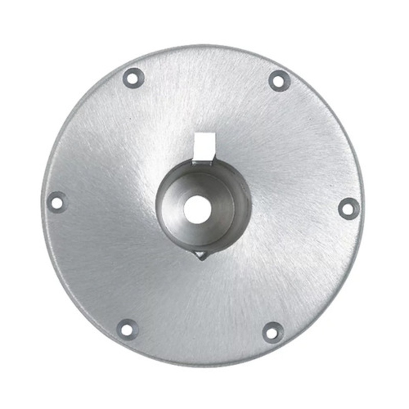 Swivl-Eze Wedge Base, 9 Brushed Aluminum