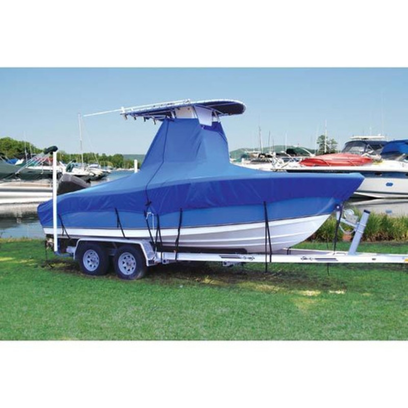 Center Console T-Top Boat Cover w/o Bow Rail 18’5 to 19’4 Length Beam 102