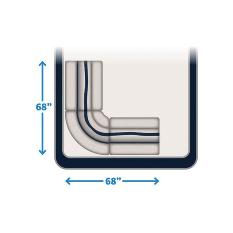 Wise Premier Rear Entry L Pontoon Furniture Set
