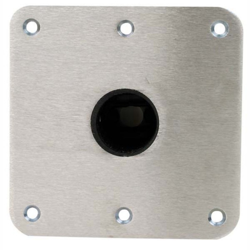Swivl-Eze Snap-Lock Deck Base, 7 x 7 Stainless Steel