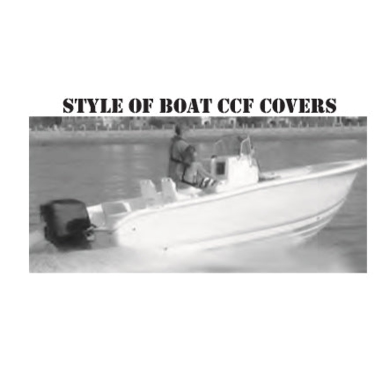 CARVER 70019 – CCF-19 B/C V HULL CENTER CONSOLE ROBALO R200 CENTER CONSOLE w/ T-top Style Fit POLY-COTTON (Haze Gray)