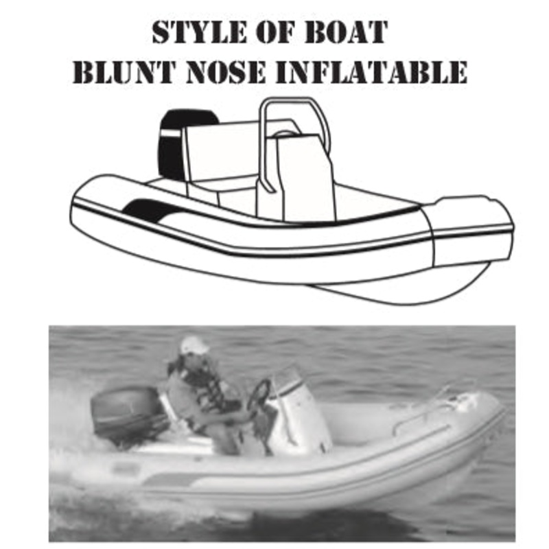 CARVER INFCC12BND 12′ BLUNT NOSE INFLATABLE W/SMALL CONSOLE DOUBLE DUCK (Haze Gray)