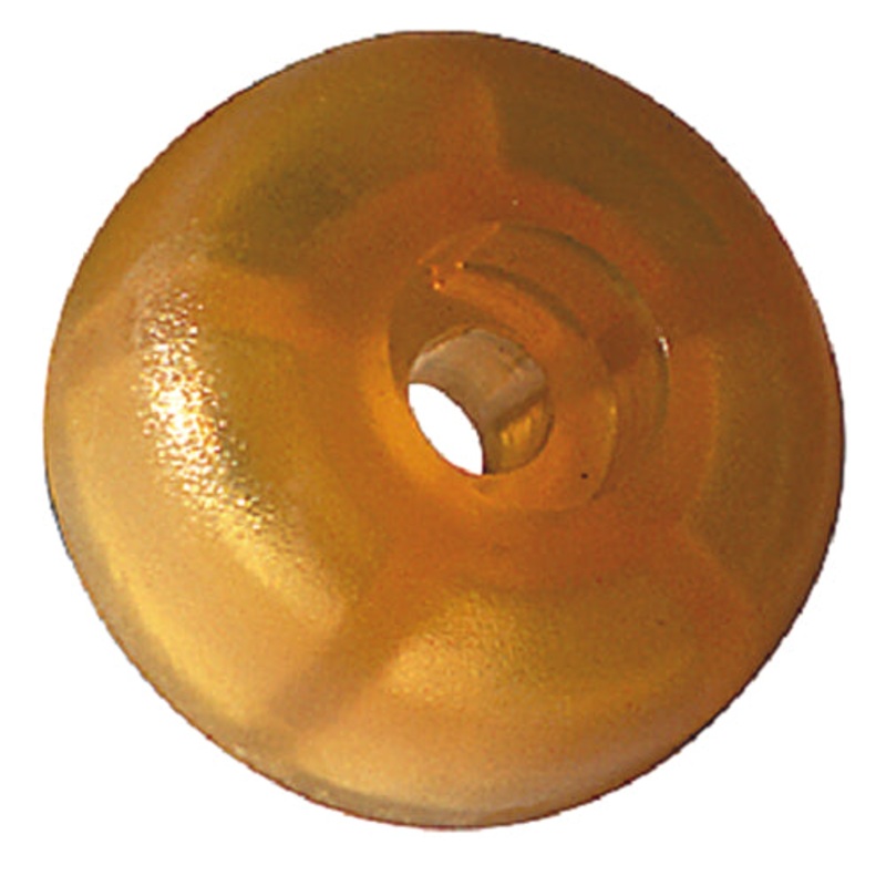 TIE-86198 TIE DOWN ROLLER END CAP 3-1/2 with 5/8 hole Tie Down Engineering Hull Sav’r Poly Vinyl Amber Roller