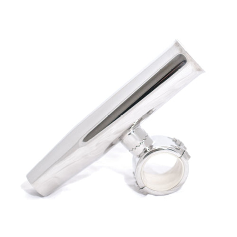 TIG-88193 1-1/2 316 Stainless Steel Adjustable Clamp-On Rod Holder