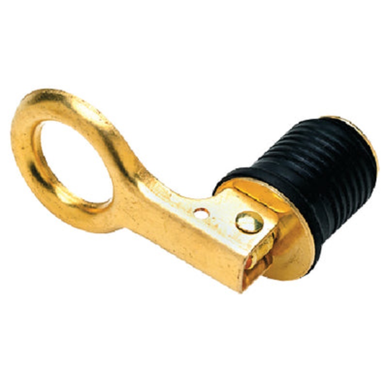 50-18820  TRANSOM DRAIN PLUG 1 Snap-Lock – BRASS