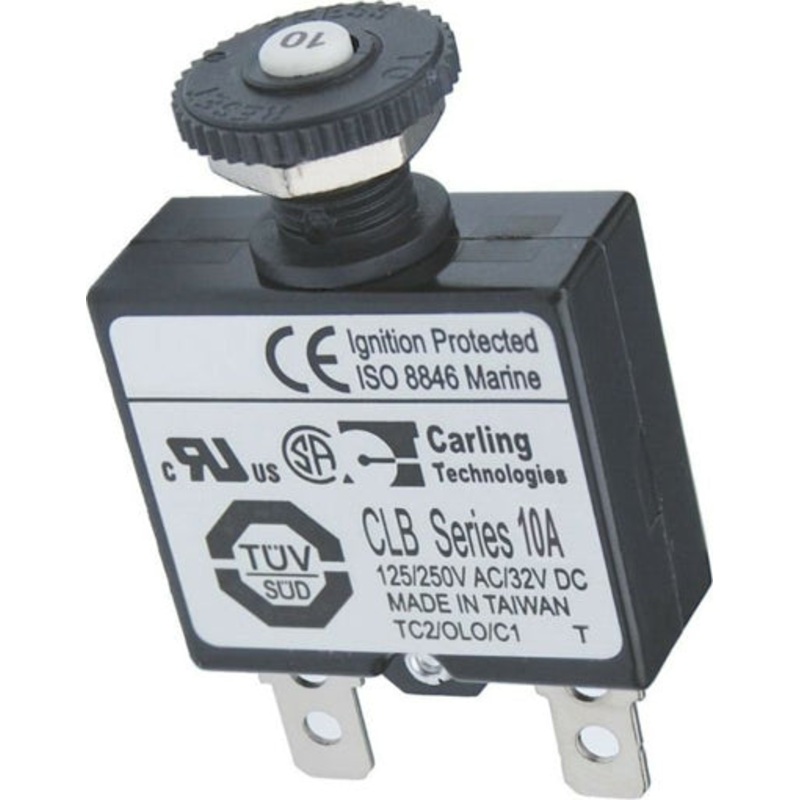 Blue Sea 661-7054 Circuit Breaker Push Button 10Amp