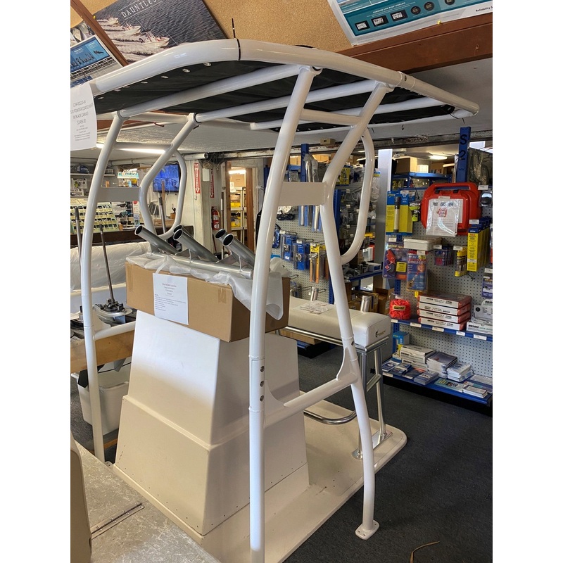 COB-RD510-W T-TOP 510 Powder Coated White w/Black Canvas