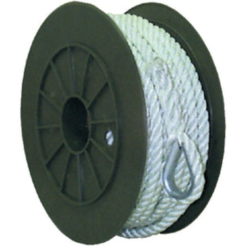 SEACHOICE 3-STRAND TWISTED NYLON ANCHOR LINE 3/8 X 100′ (50-40711)