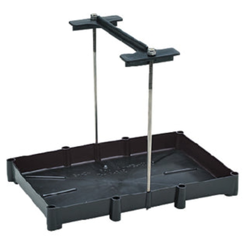 Seachoice 50-21981 Series 27 Battery Tray With Stainless Steel Hold Down Rods
