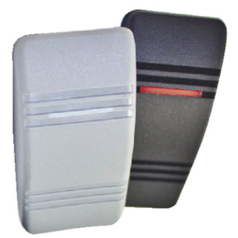 Sierra SIE-RK19830TP Contura III Black & Gray Illuminated Waterproof DPDT 7 Blade Terminal Rocker Switch