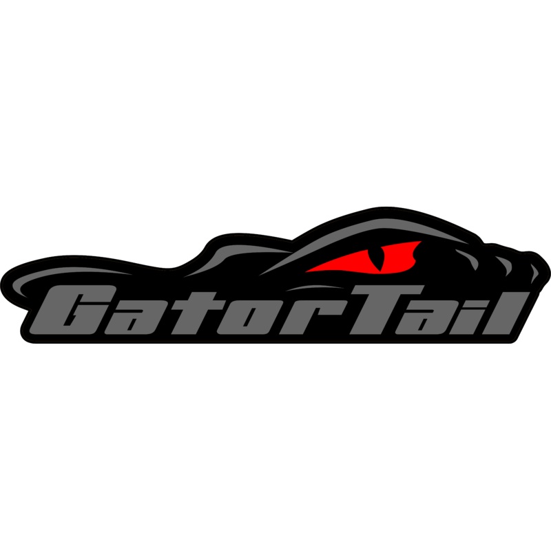 Grey GatorTail Decal
