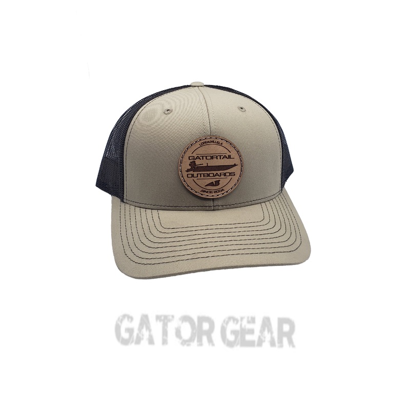 KHAKI/COFFEE Leather Boat Patch