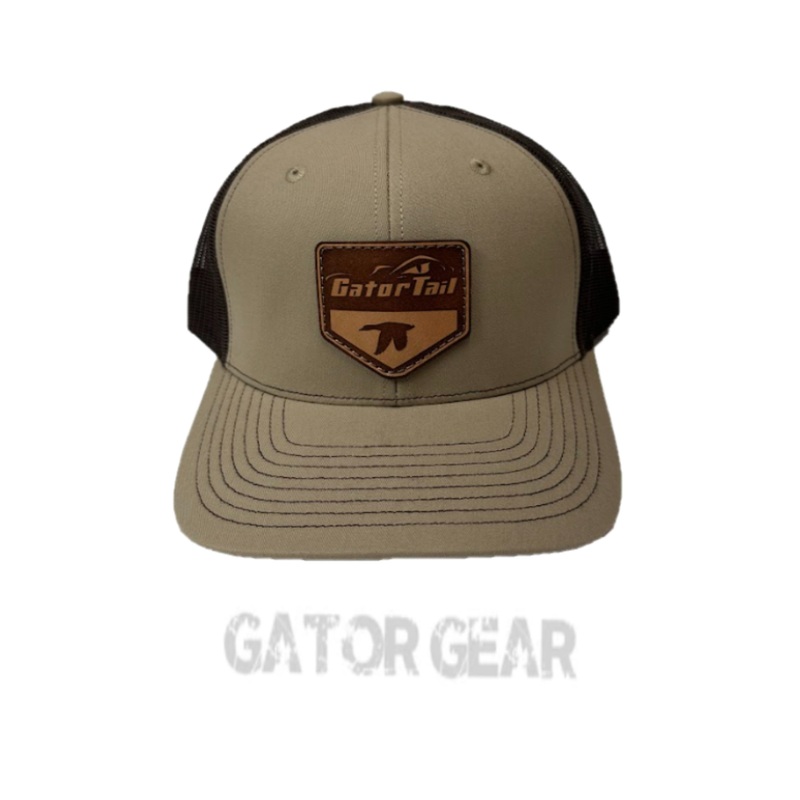 KHAKI/COFFEE Leather Duck Patch