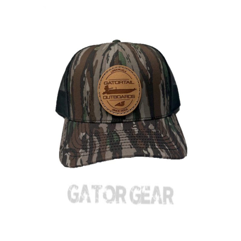 OG Realtree/Black Leather Boat Patch
