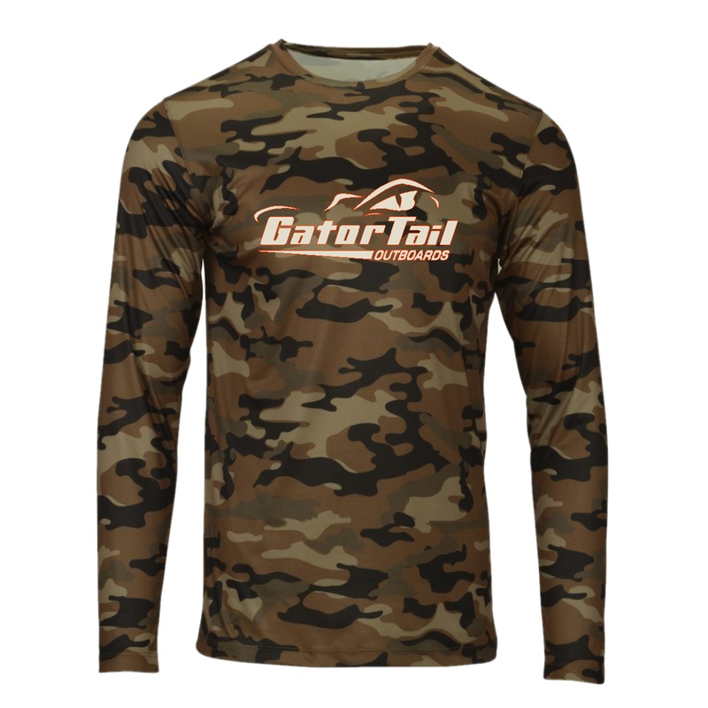 Old School Camo Gatortail Long Sleeve Dri-Fit