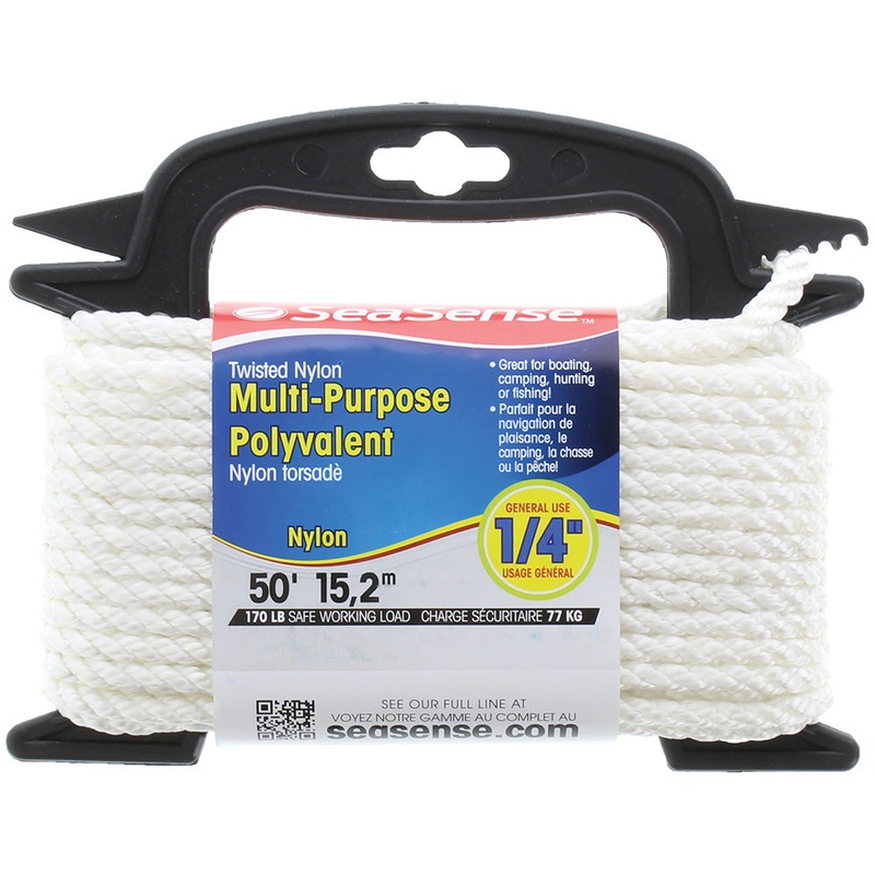 Multi-Purpose Cordage | Twisted Nylon White
