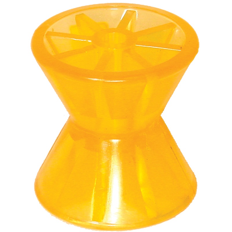 Bow Roller|3″|4″|Poly Vinyl|Black Rubber