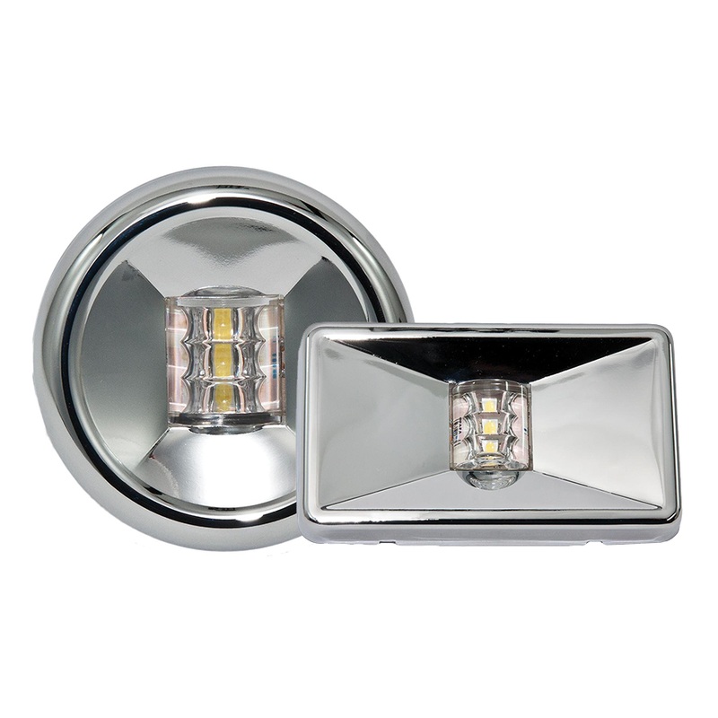 LED Flush Mount Transom Light|Round|Rectangle