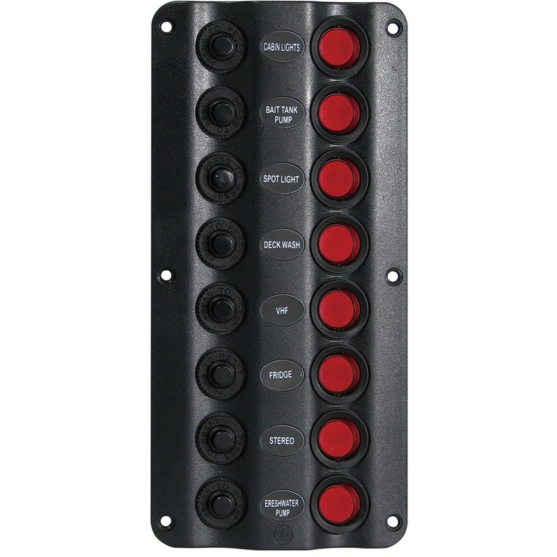 LED Wave Design Switch Panel