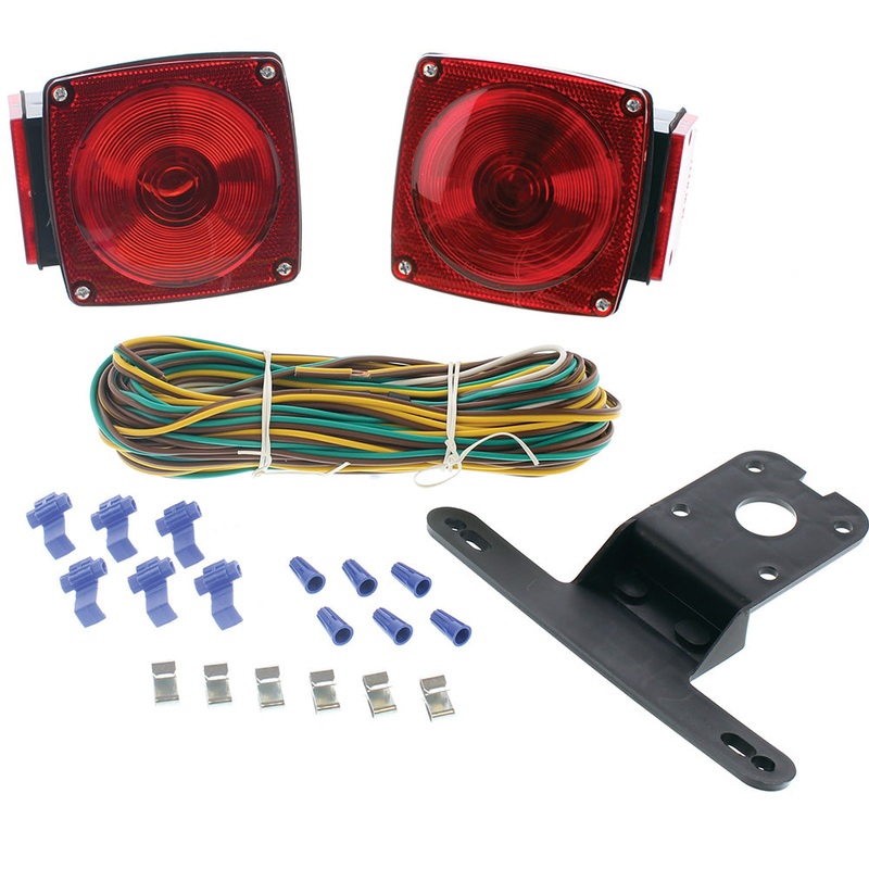 Submersible Tail Light Kits|Square Incandescent Tail Light Kit|Square Incandescent Tail Individual Light Driver|Square Incandescent Tail Individual Light Passenger|Low Profile Incandescent Tail Light Kit (Over 80 Wide)