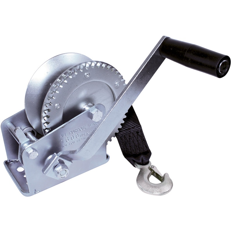 Zinc Plated Trailer Winch | 1000 lb & 1600 lb