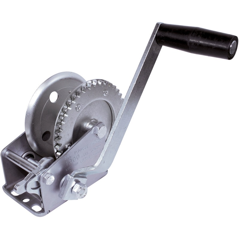Zinc Plated Trailer Winch | 1000 lb
