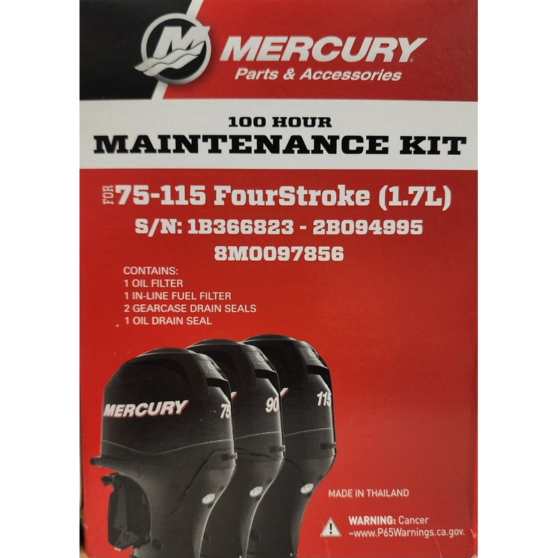 8M0097856 – 100 Hour Service Kit 75-115hp EFI