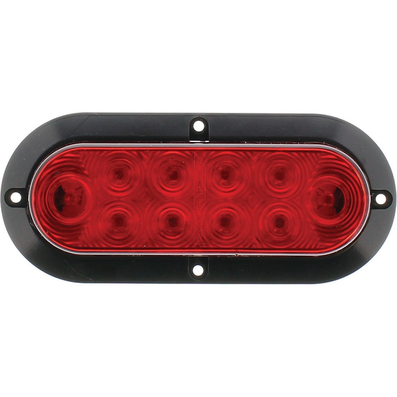 LED Oval Tail Lights|Oval Flange Mount|Oval Grommet Mount
