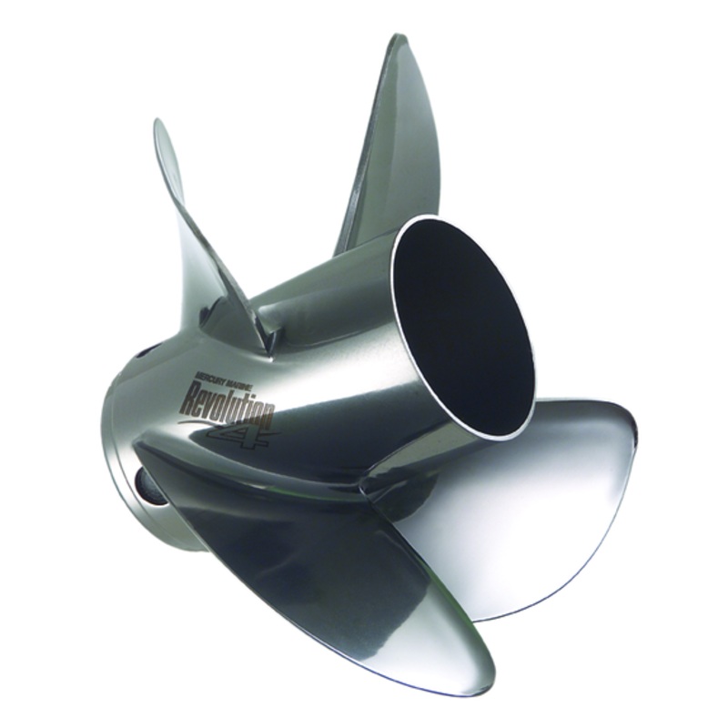 Revolution 4 4-Blade Stainless Steel Mercury Propeller
