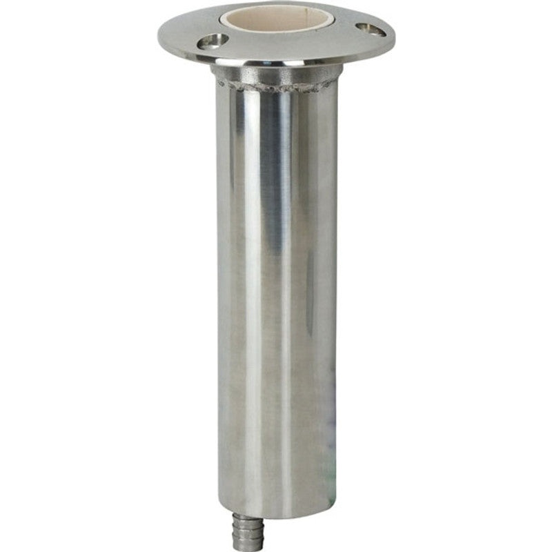 Rod Holder – Heavy Duty Cast Round Head Flush Mount – Straight 49121