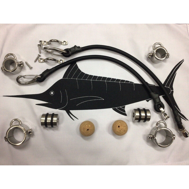 Fishing Outriggers wishbone S.s Upgrade Export Model 5 M Carbon Poles 2 pce