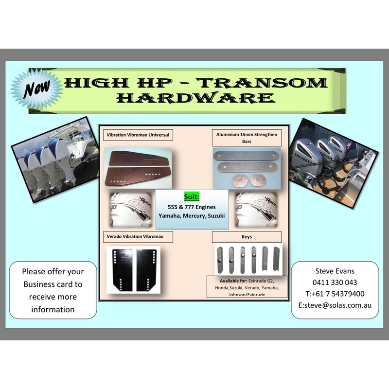 Mercury Verado 250 Hp Outboard Engine Transom Anti Vibration Complete Set