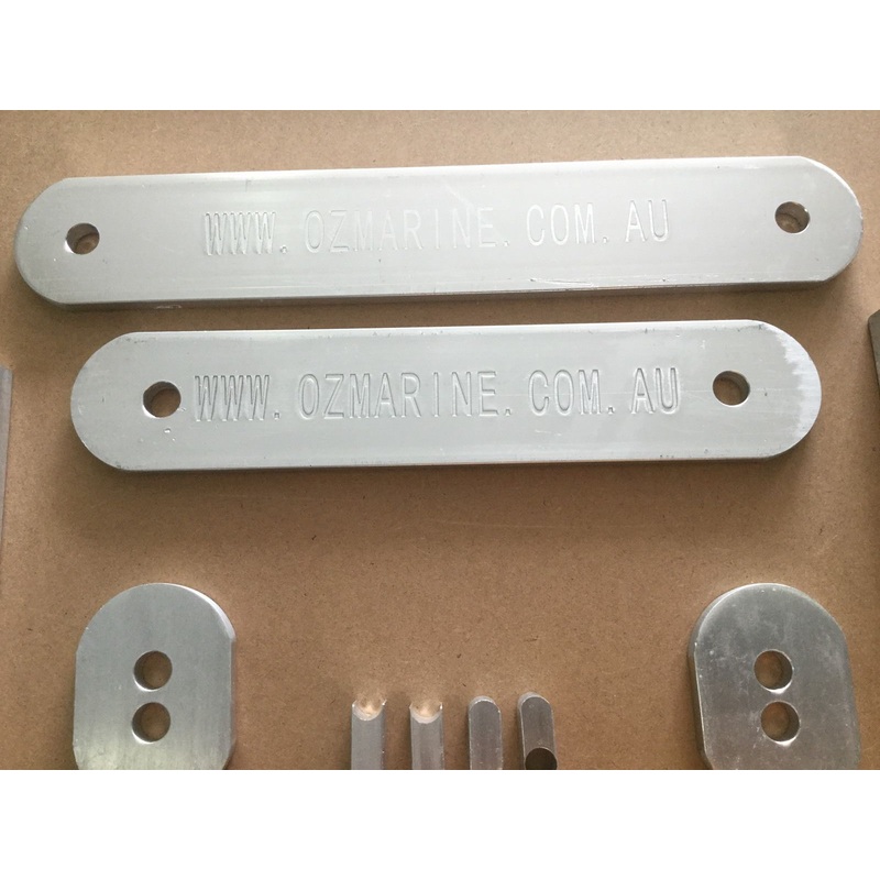 Outboard Engine Transom Install Bracket Supports