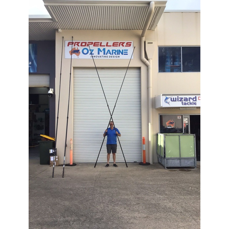 Outrigger Poles Full Carbon 6m Long 3 Pce With Locking System