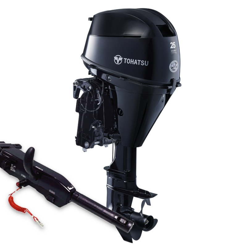 2025 Tohatsu 25 HP MFS25DETL w/ Multi Function Tiller Handle Bundle