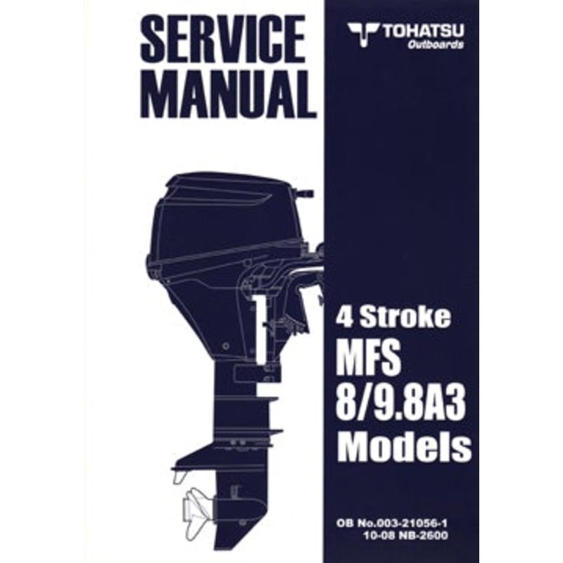 Tohatsu Service Manual – Tohatsu – 8/9.8A3 4STR 003-21056-1